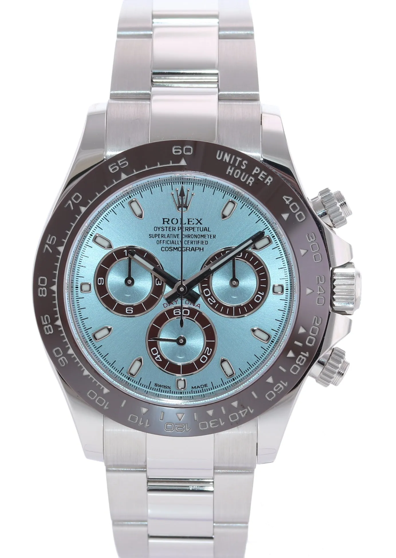 2018 NEW STICKERS PAPERS Rolex Daytona 116506 Platinum Glacier Blue Watch Box