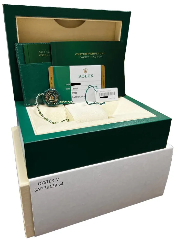 2019 Rolex Yacht-Master 40mm Rhodium Blue 126622 Stainless Oyster Watch B P