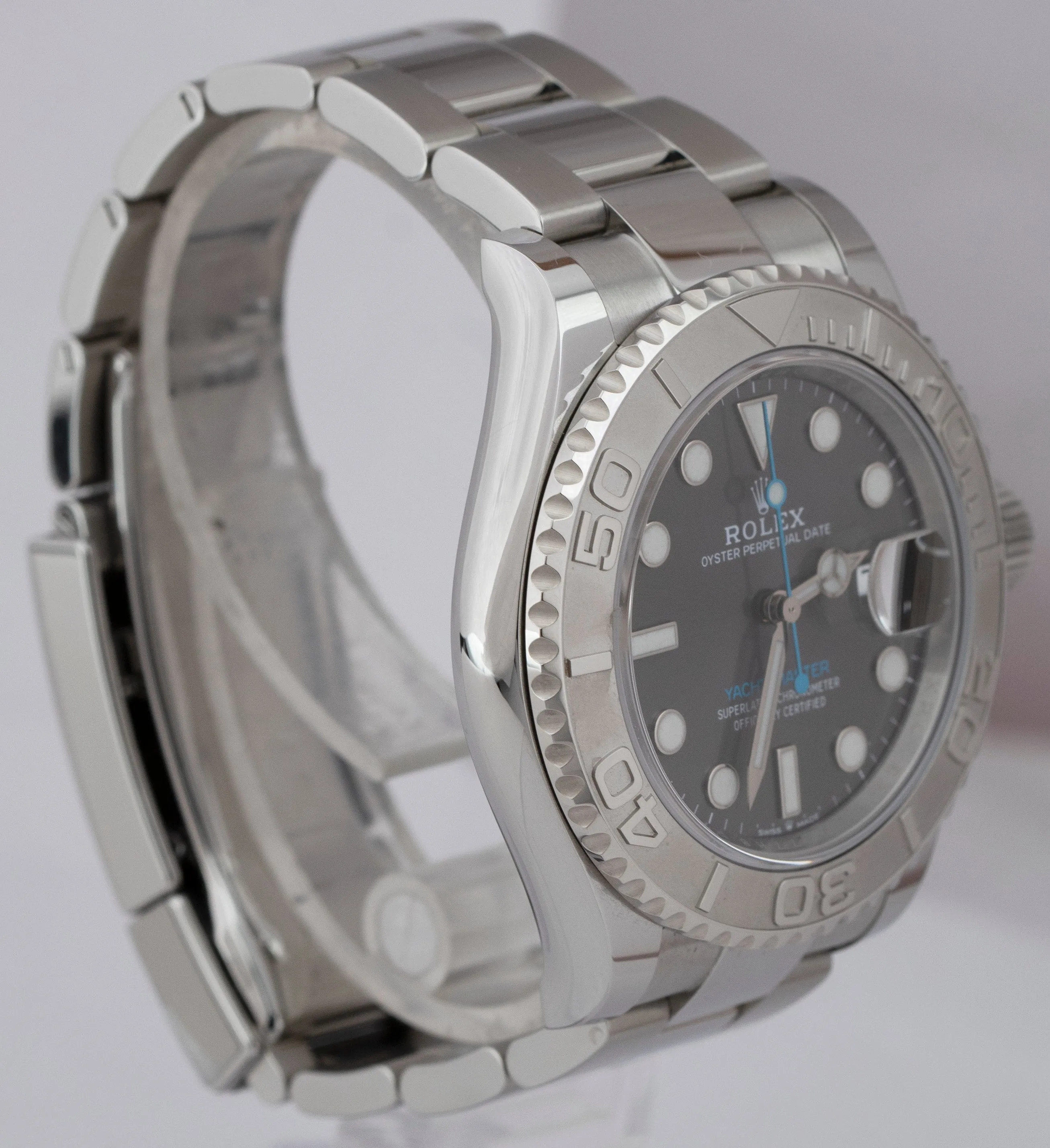 2019 Rolex Yacht-Master 40mm Rhodium Blue 126622 Stainless Oyster Watch B P