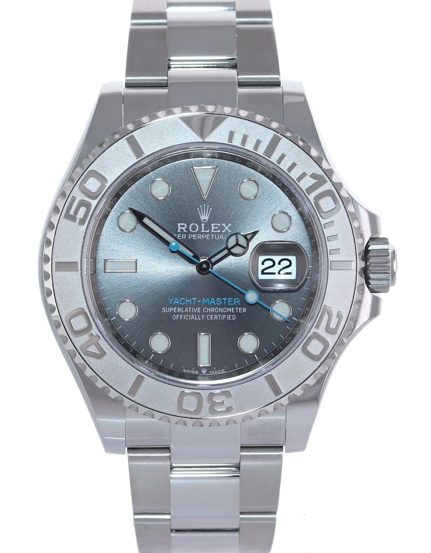 2023 MINT Rolex Yacht-Master 40mm 126622 Stainless Steel Platinum Rhodium Watch