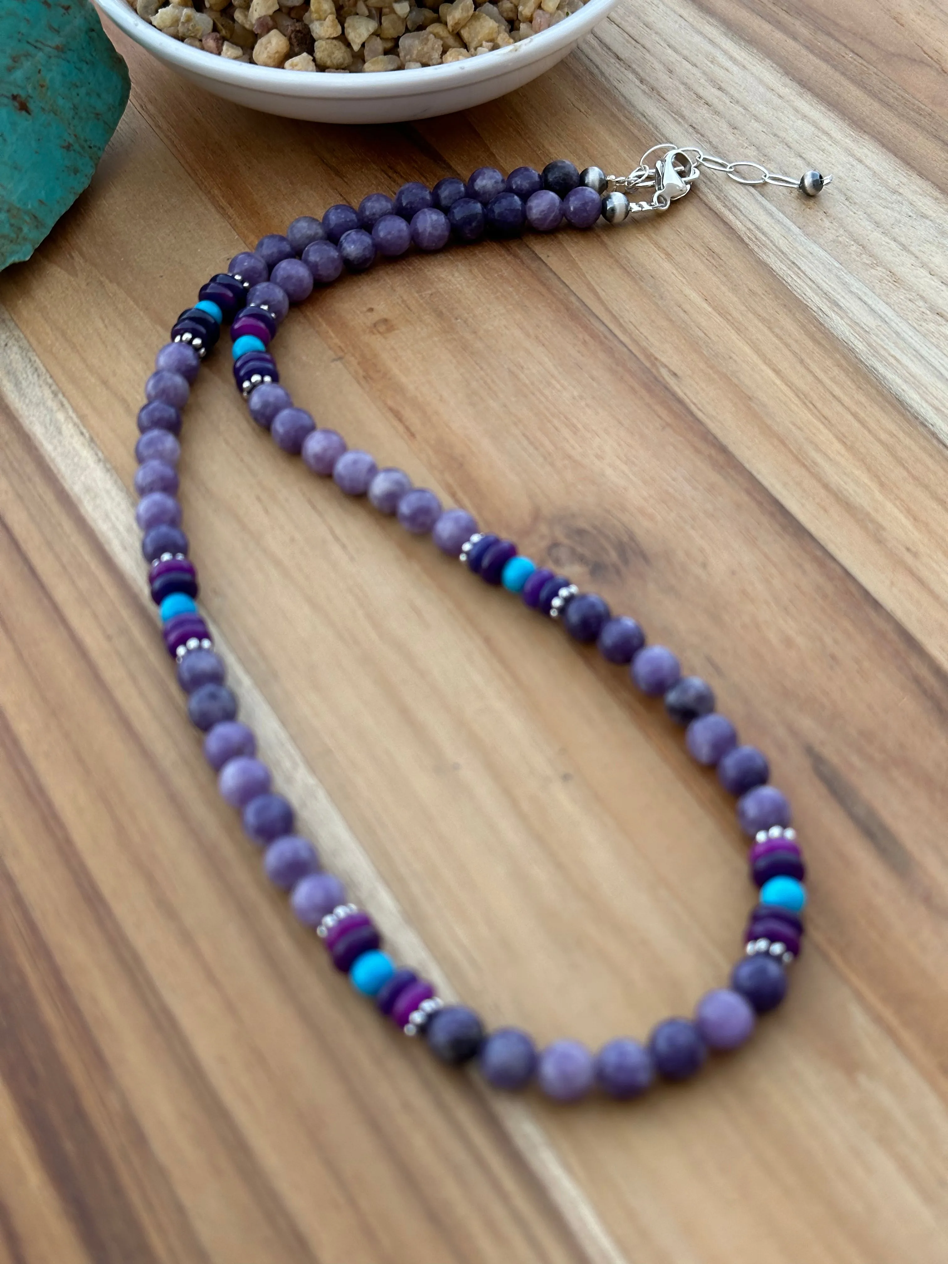 20" Amethyst Bead Necklace