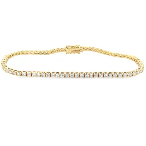 2.18ct 18k Yellow Gold Diamond Bracelet