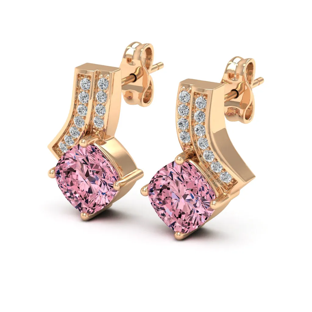 2.31 d.e.w cts Emma Moissanite Stud Earrings
