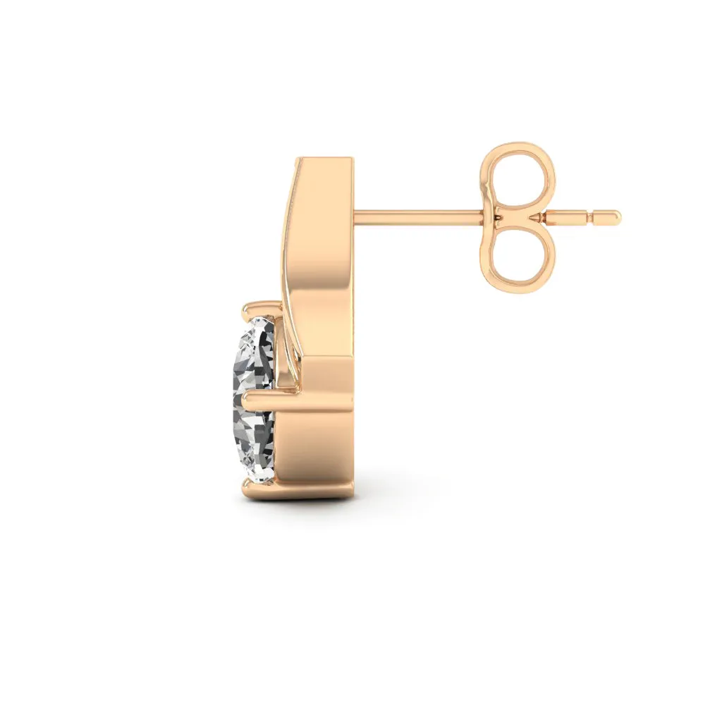 2.31 d.e.w cts Emma Moissanite Stud Earrings