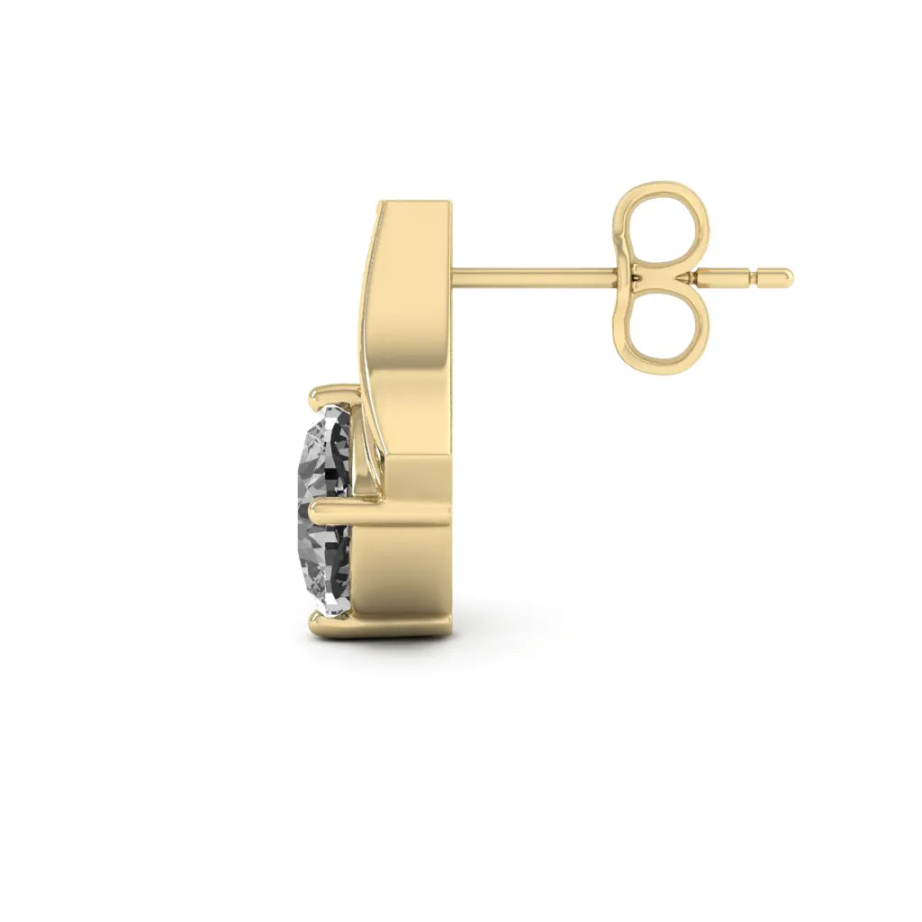 2.31 d.e.w cts Emma Moissanite Stud Earrings