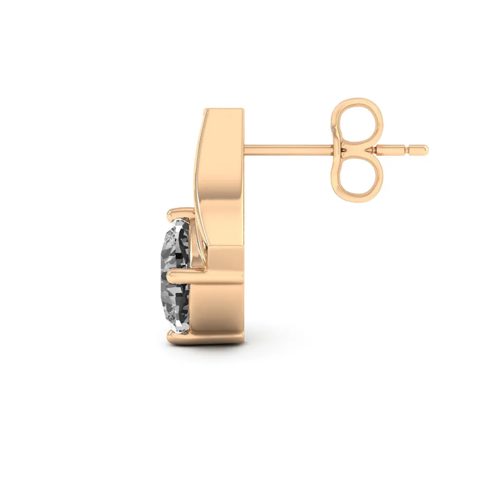 2.31 d.e.w cts Emma Moissanite Stud Earrings