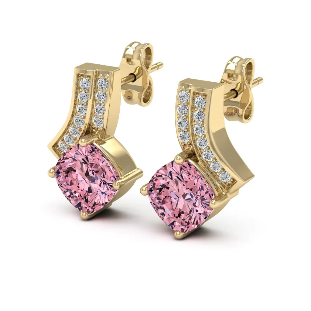 2.31 d.e.w cts Emma Moissanite Stud Earrings
