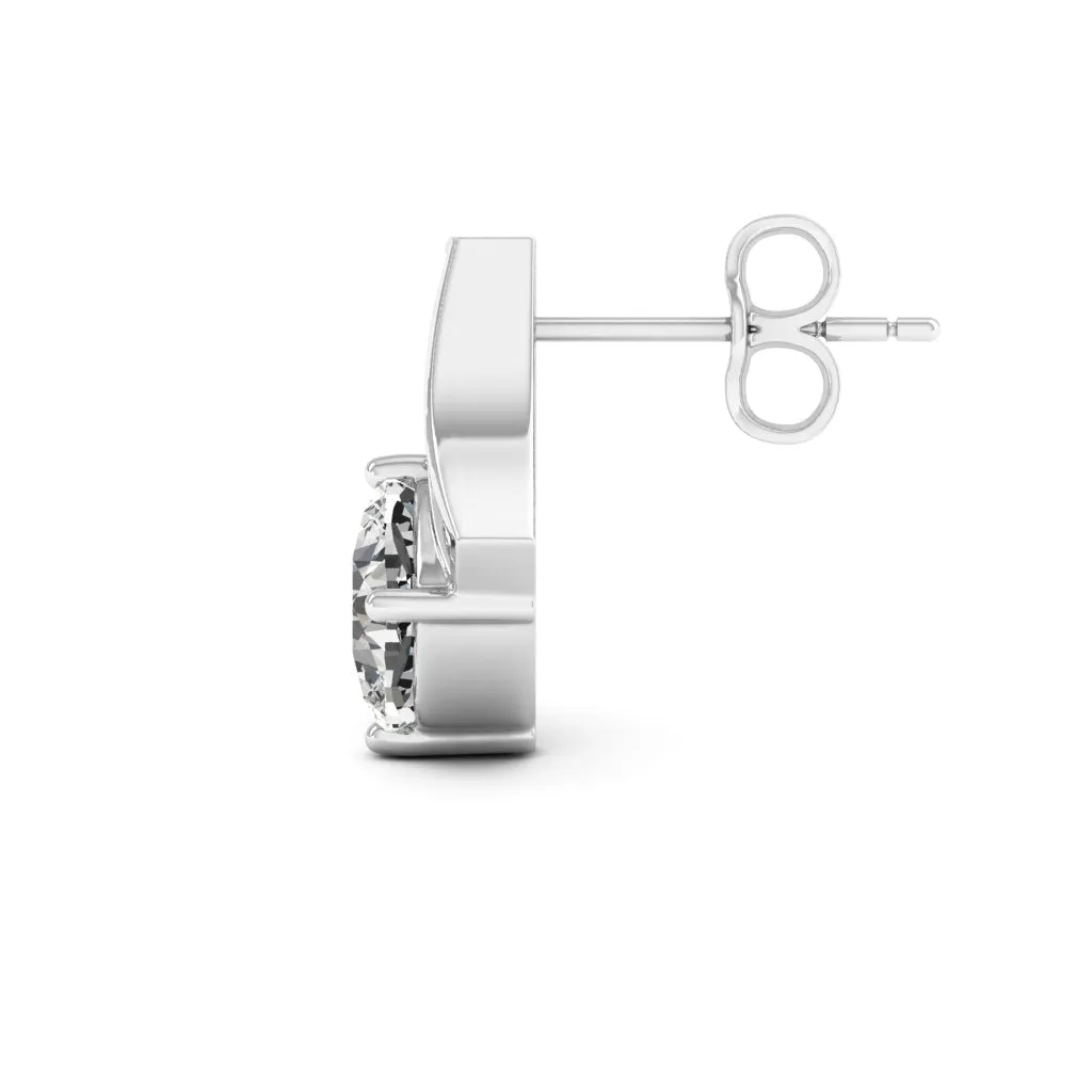 2.31 d.e.w cts Emma Moissanite Stud Earrings