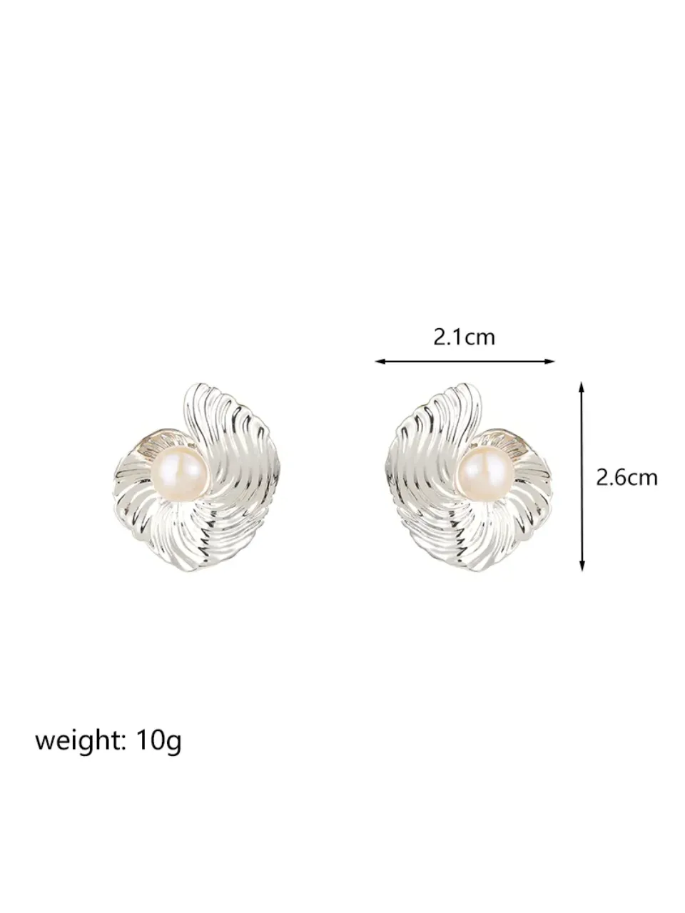 27 Pearl Swirl Stud Earrings