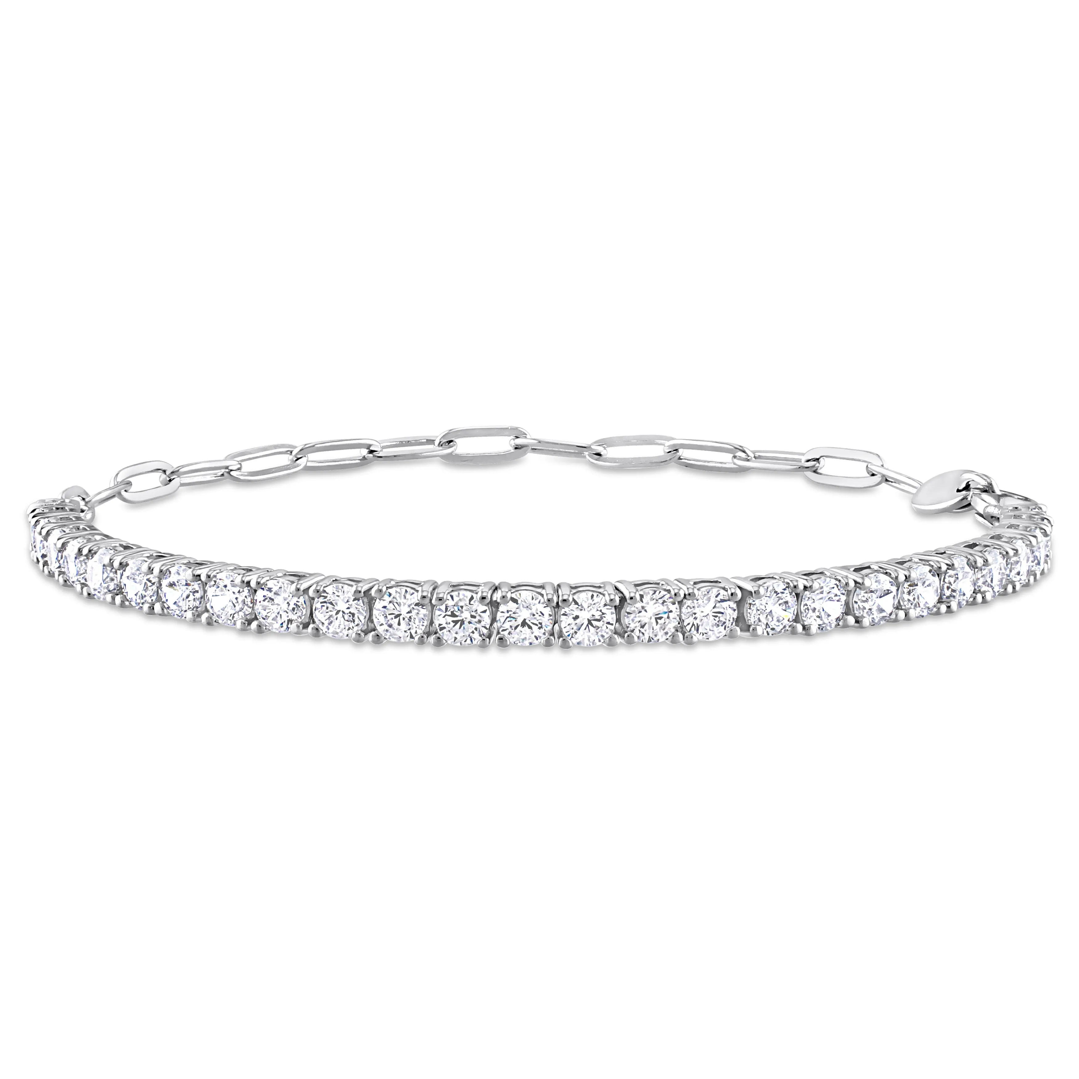 3 1/2 CT TGW CUBIC ZIRCONIA TENNIS BRACELET IN STERLING SILVER