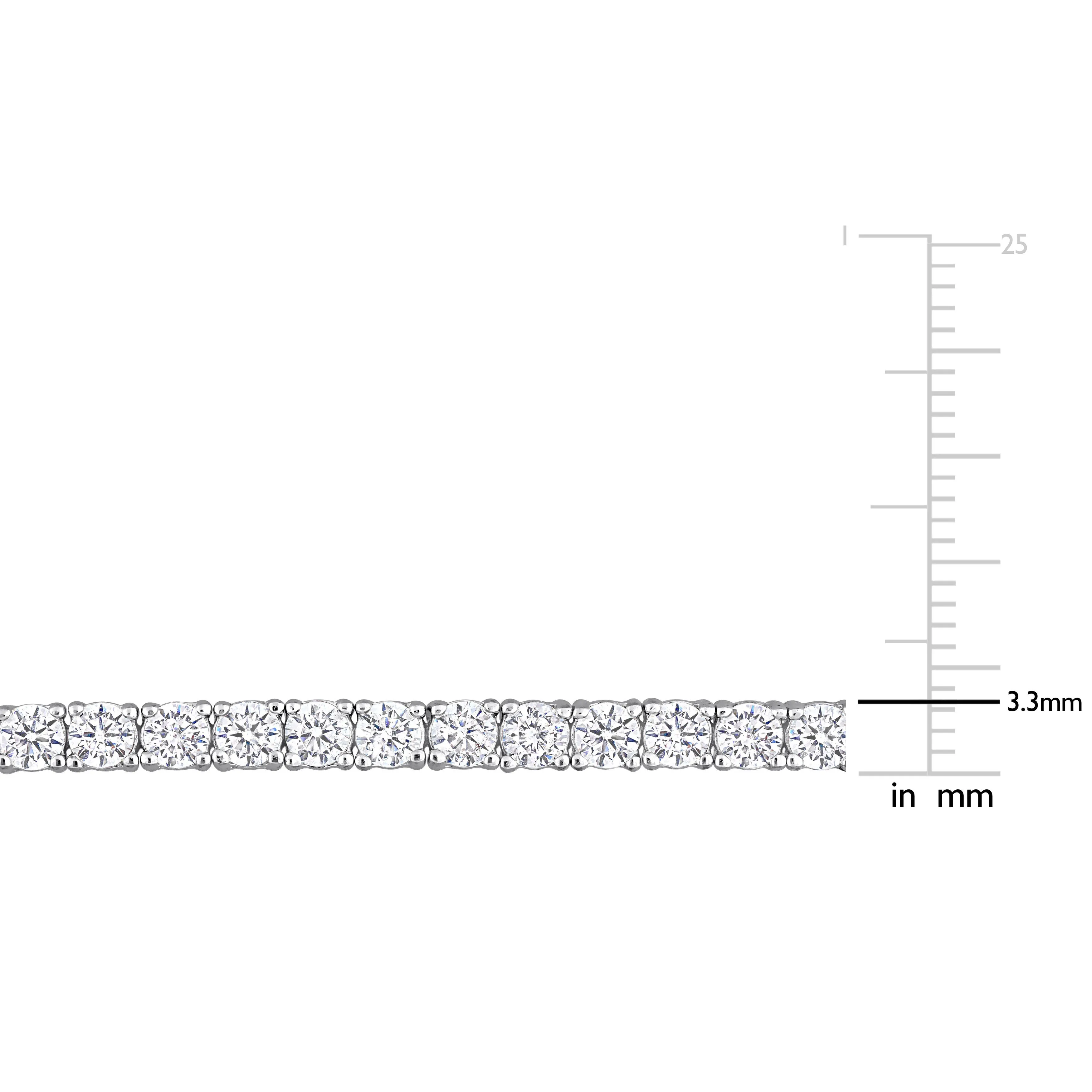 3 1/2 CT TGW CUBIC ZIRCONIA TENNIS BRACELET IN STERLING SILVER