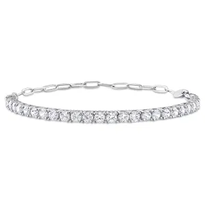 3 1/2 CT TGW CUBIC ZIRCONIA TENNIS BRACELET IN STERLING SILVER