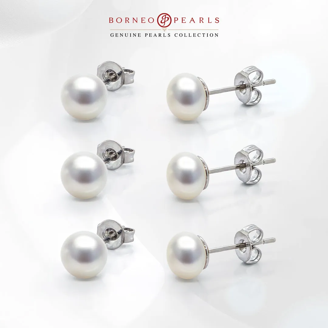 3 Pairs of Pearl Studs for Rm99