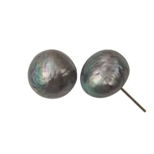 308-10 | BLACK BAM BAM POST EARRINGS