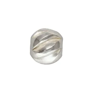 3.0mm Twist Bead 1.2mm Hole, Sterling Silver. Made in USA. #5001203T