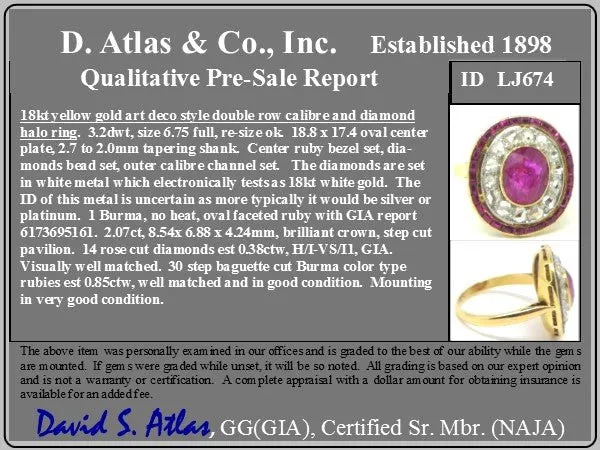 3.27ctw Burma No-heat Ruby Cluster Ring