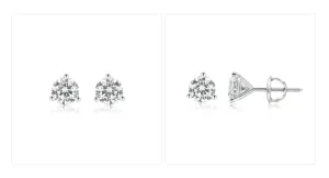 3ct Total Weight Lab Diamond Stud earrings