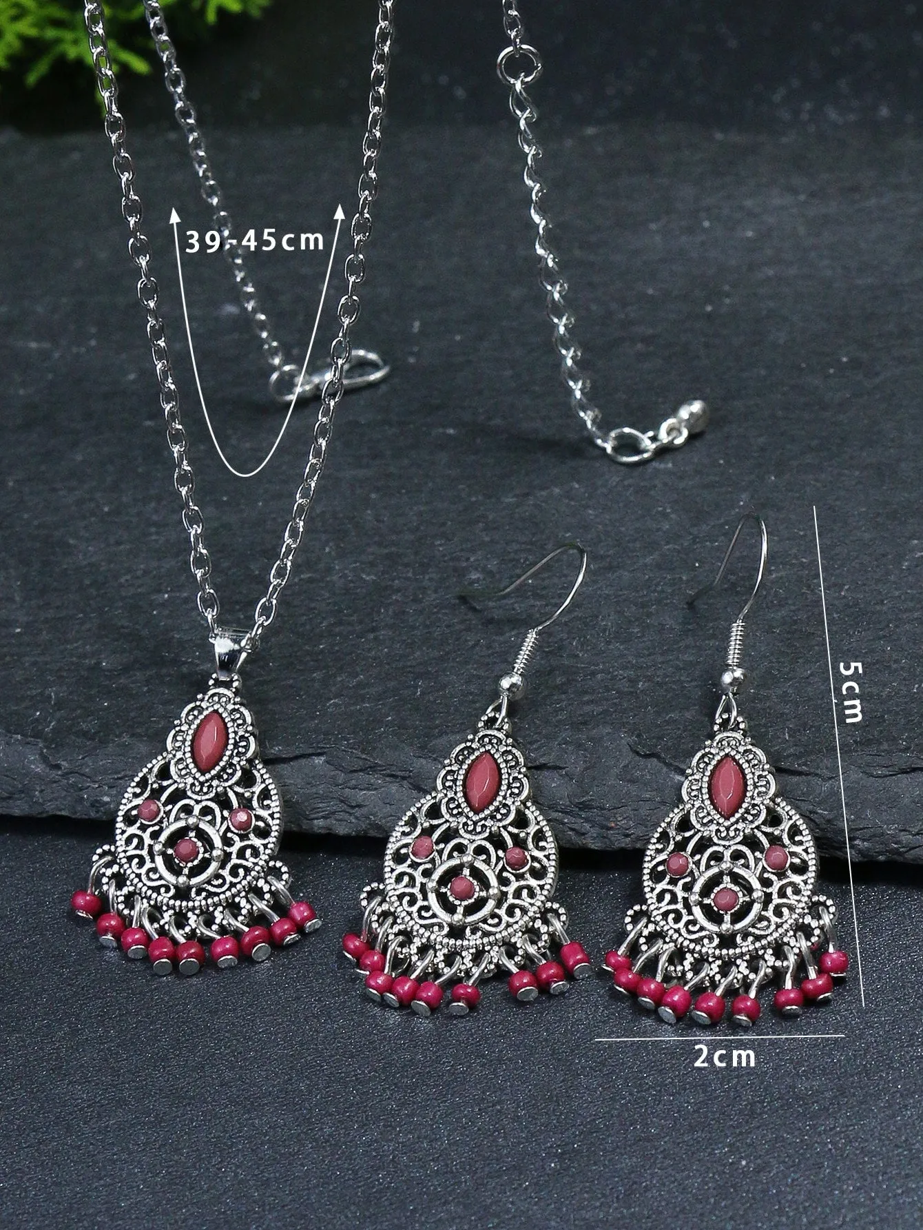 3pcs Hollow Out Bead Tassel Decor Jewelry Set- FD ⚡