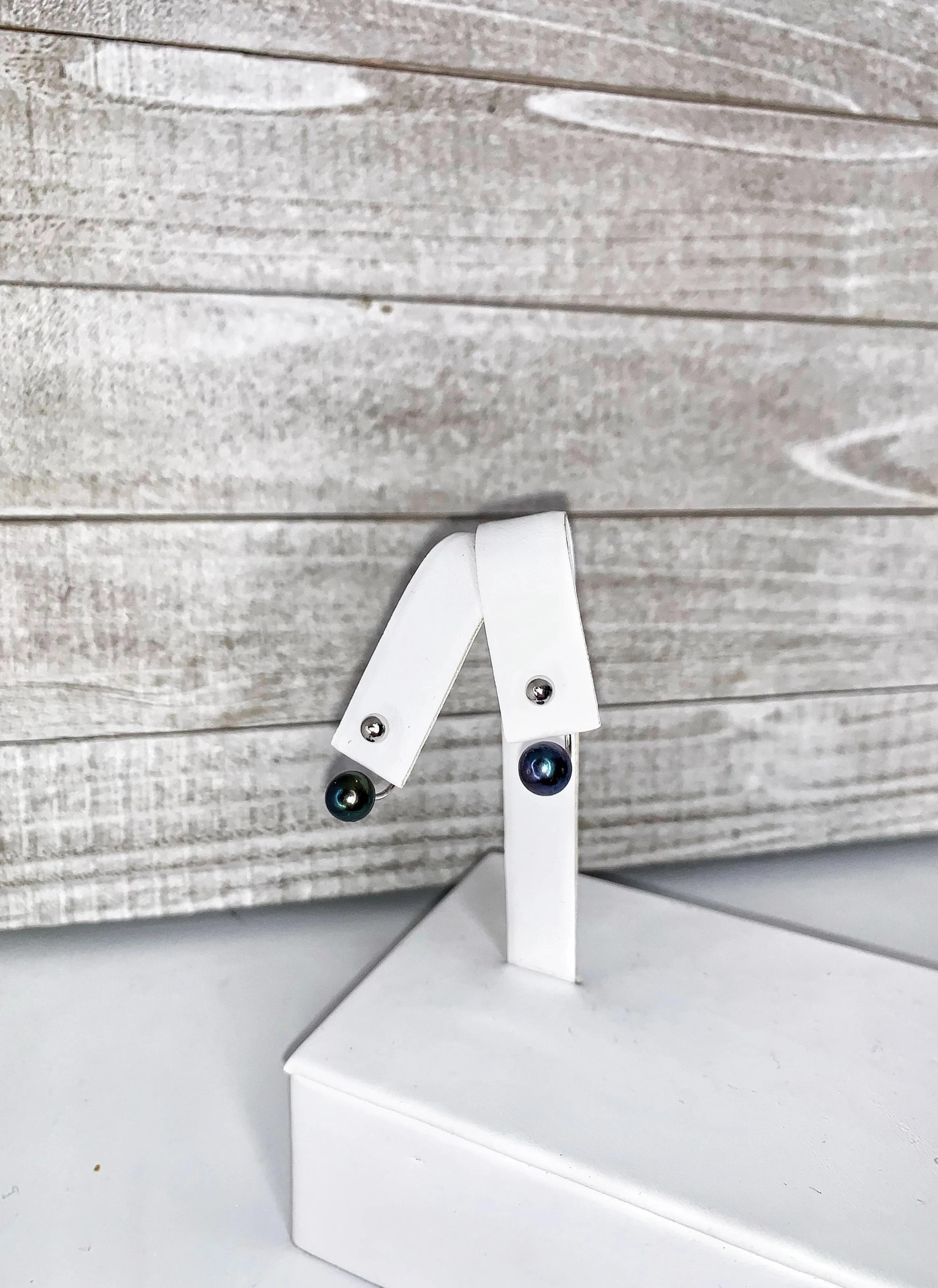 420 - Earring Mount : Ball W/Stud - Sterling Silver