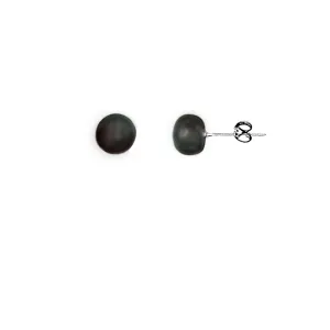 705-10 | 7MM BLACK FRESHWATER PEARL STUD EARRINGS