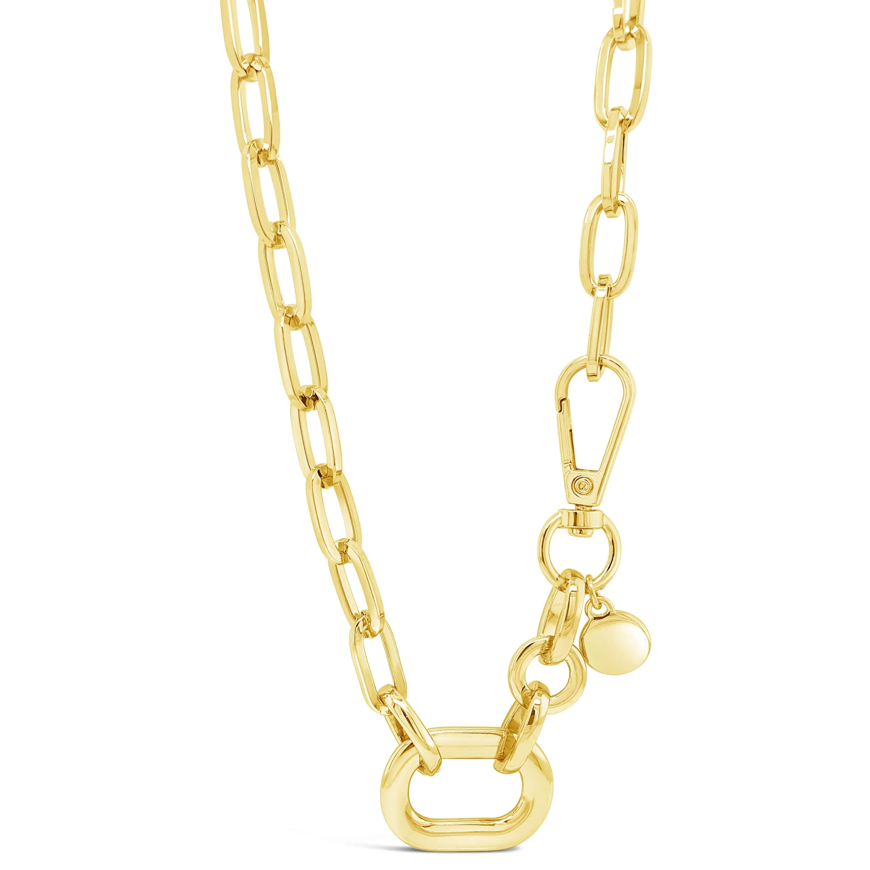 Absolute Gold Chunky Oval Link Necklace