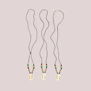 African Gye Nyame Rasta Bead Necklaces Set