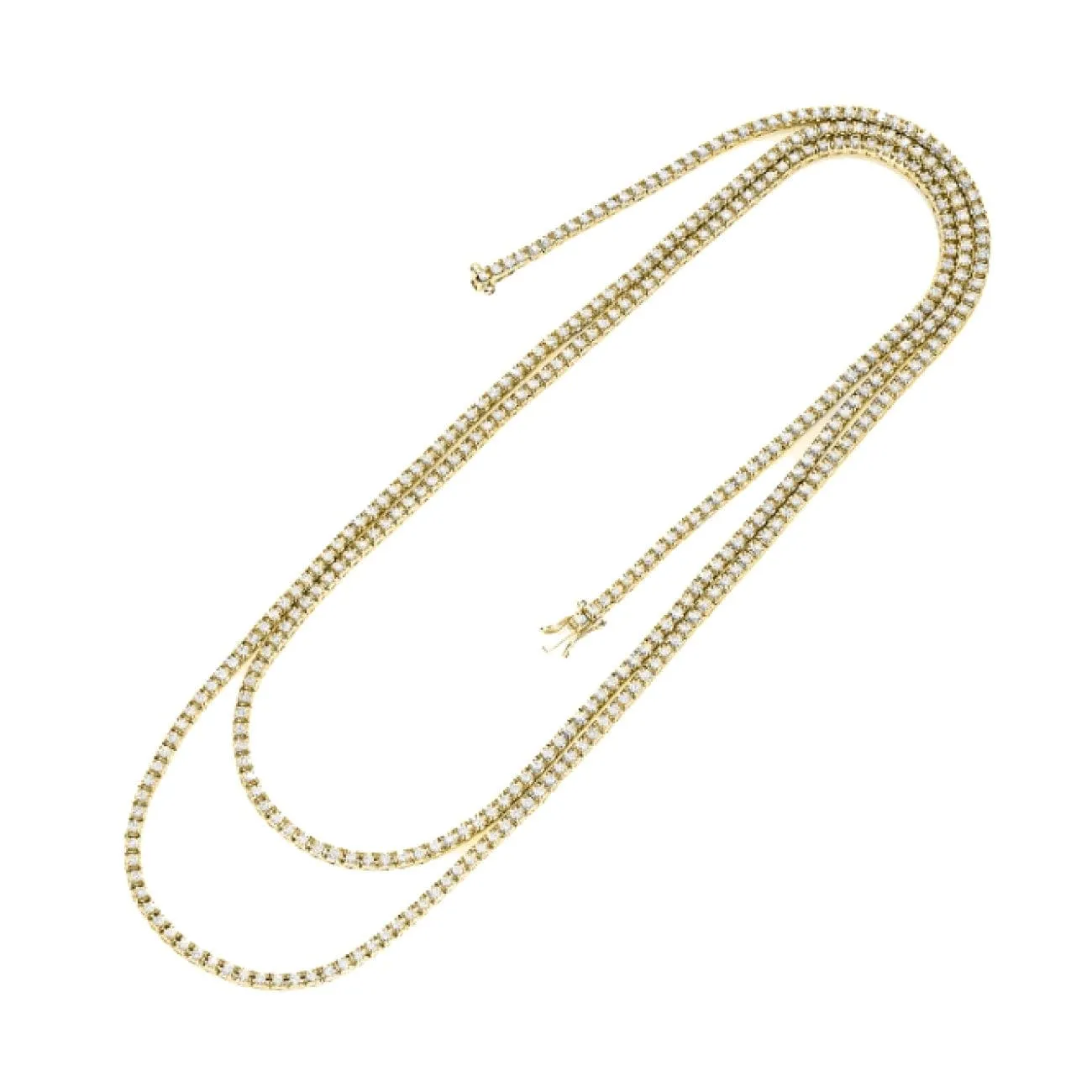 All the way long tennis necklace