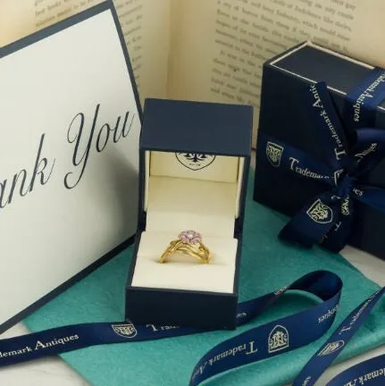 Antique Synthetic Ruby Ring of 10k Gold
