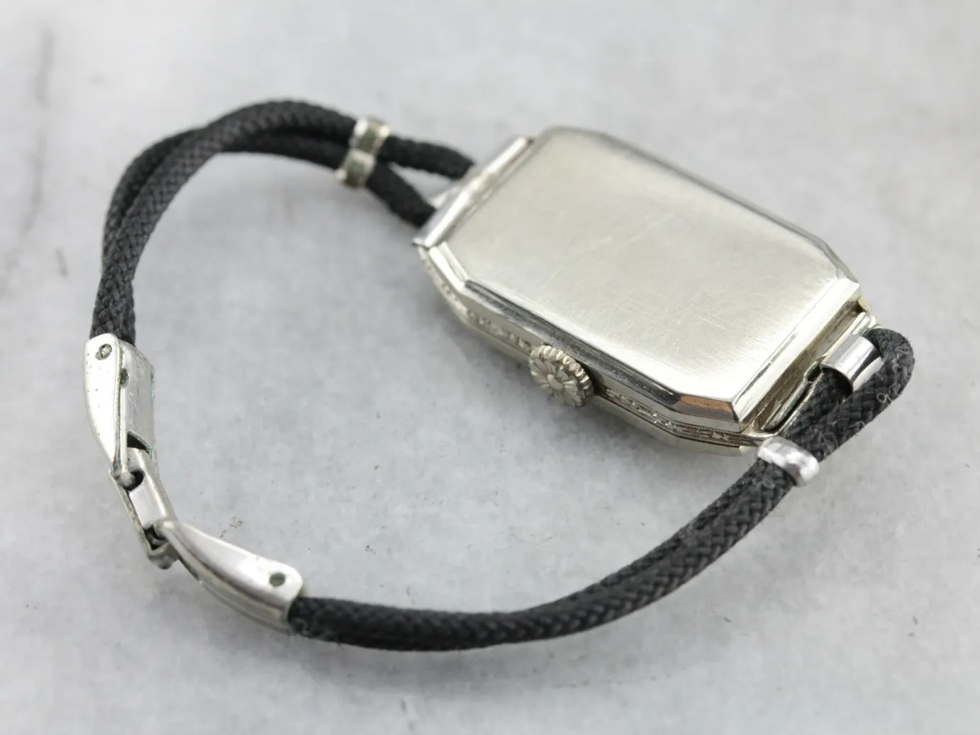 Art Deco Diamond Elgin Wrist Watch