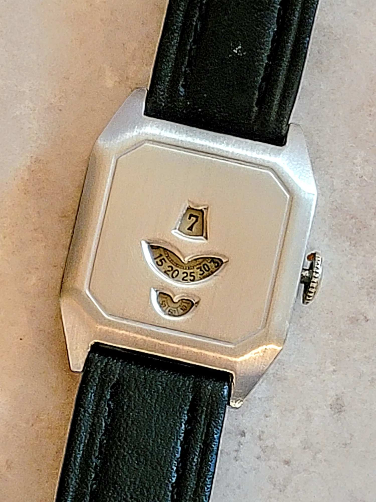 Art Deco JUMP HOUR Wristwatch By Rado Cal. AS 340 Swiss 1920's