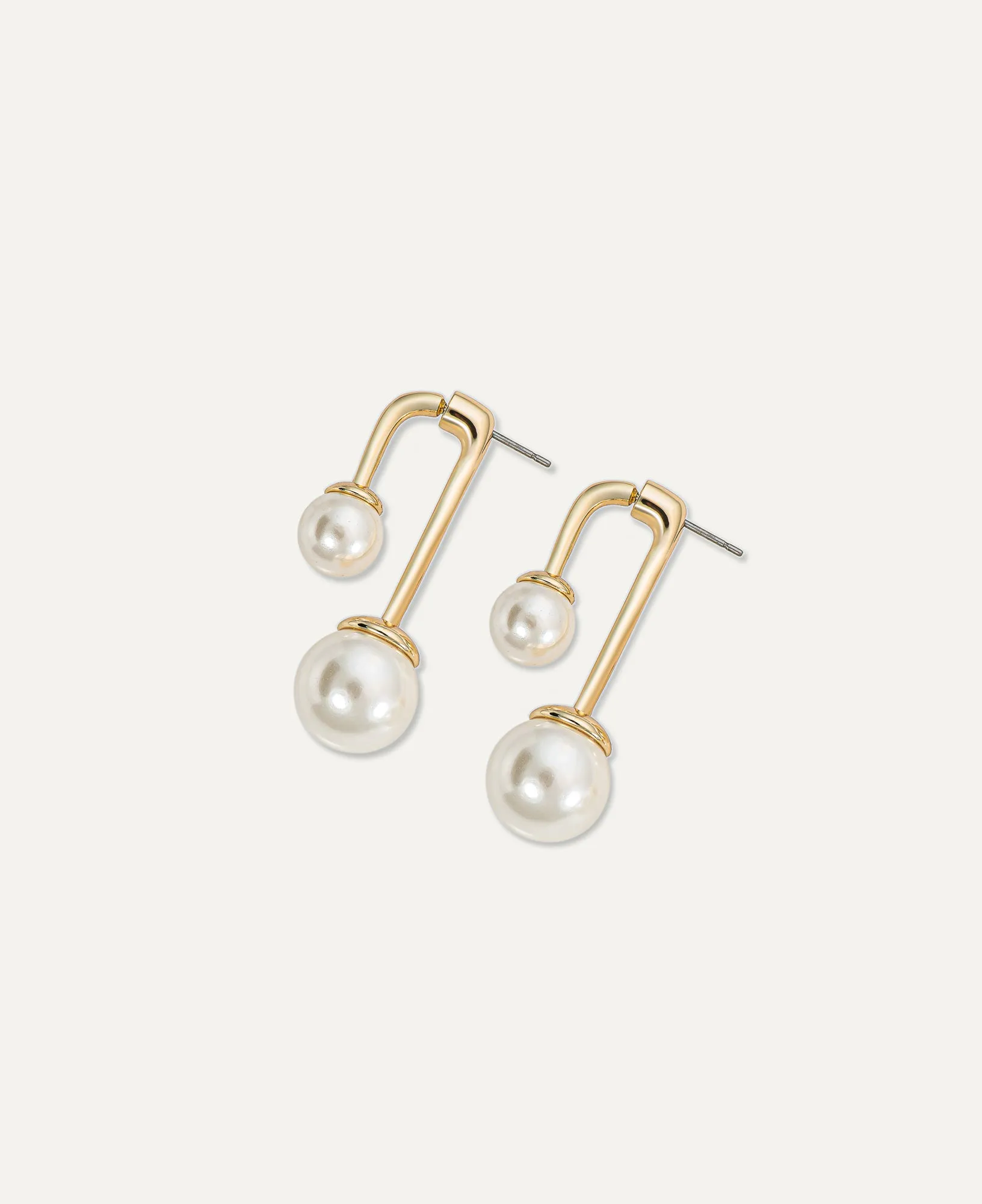 August Pearl Threader Earrings