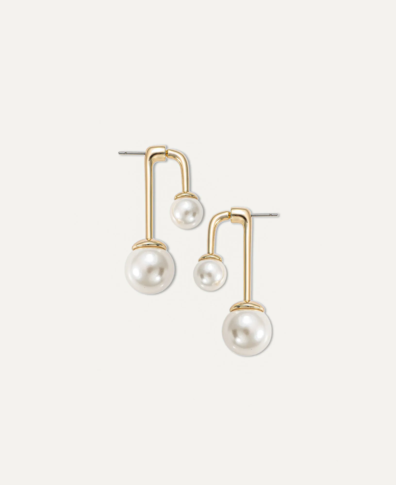August Pearl Threader Earrings