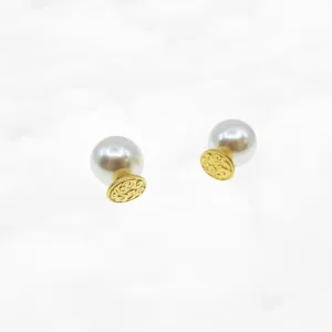 Auspicious Clouds Studs Gold