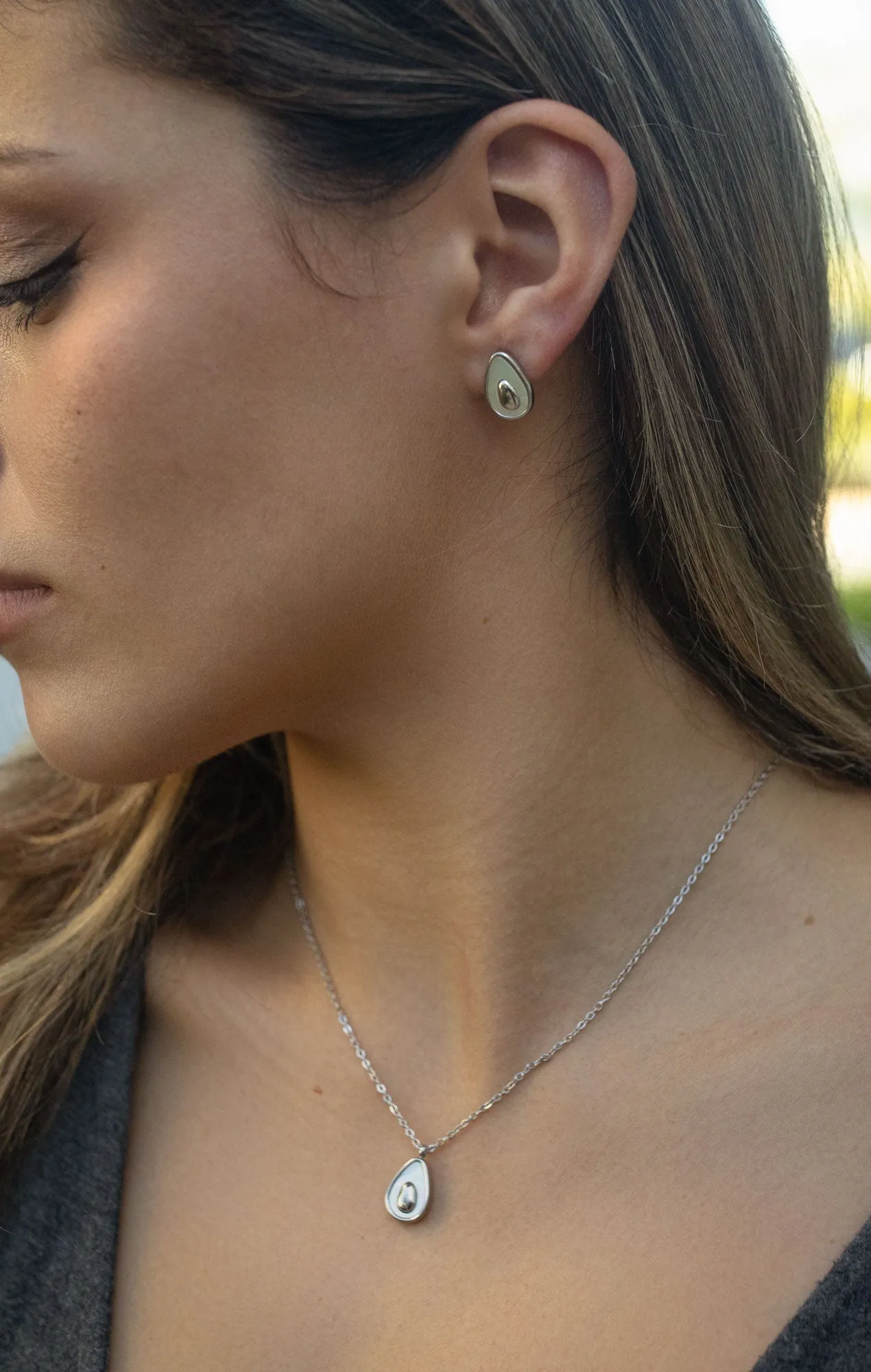 Avocado Stud Earrings