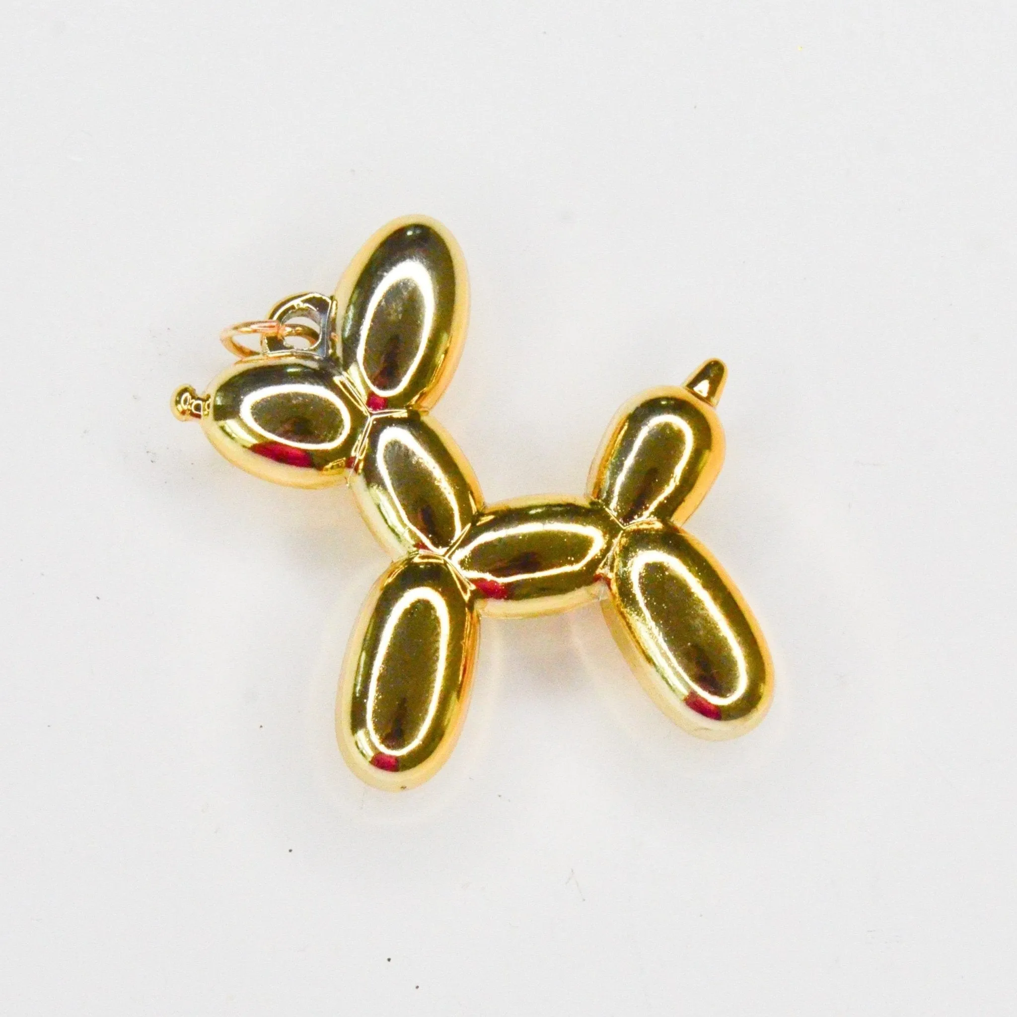 Balloon Dog Gold Charm by Feestbeest Kids