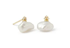 Balloon Pearl Stud Earrings by Shinkai