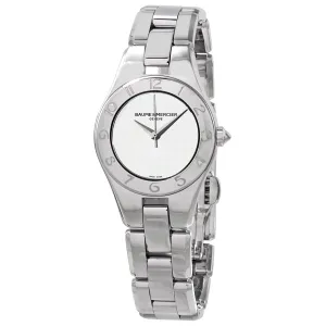 Baume et Mercier Linea Quartz White Dial Ladies Watch 10196