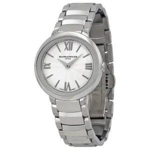 Baume Et Mercier Promesse Silver Dial Stainless Steel Ladies Watch 10157