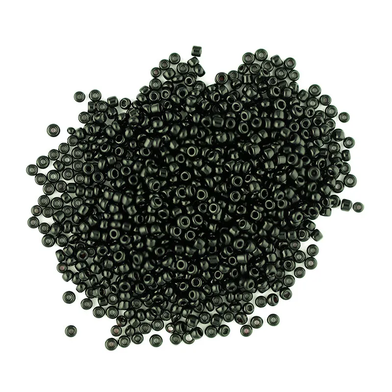 BEAD GLASS SEED BLACK 1.8MM 25G