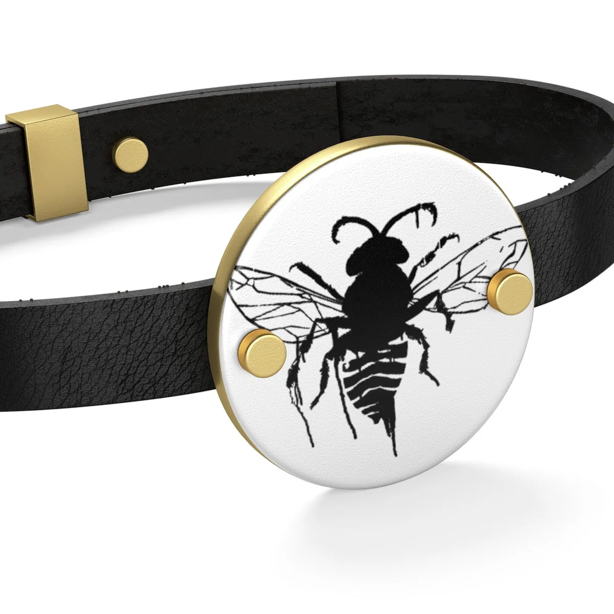 Bee Leather Bracelet