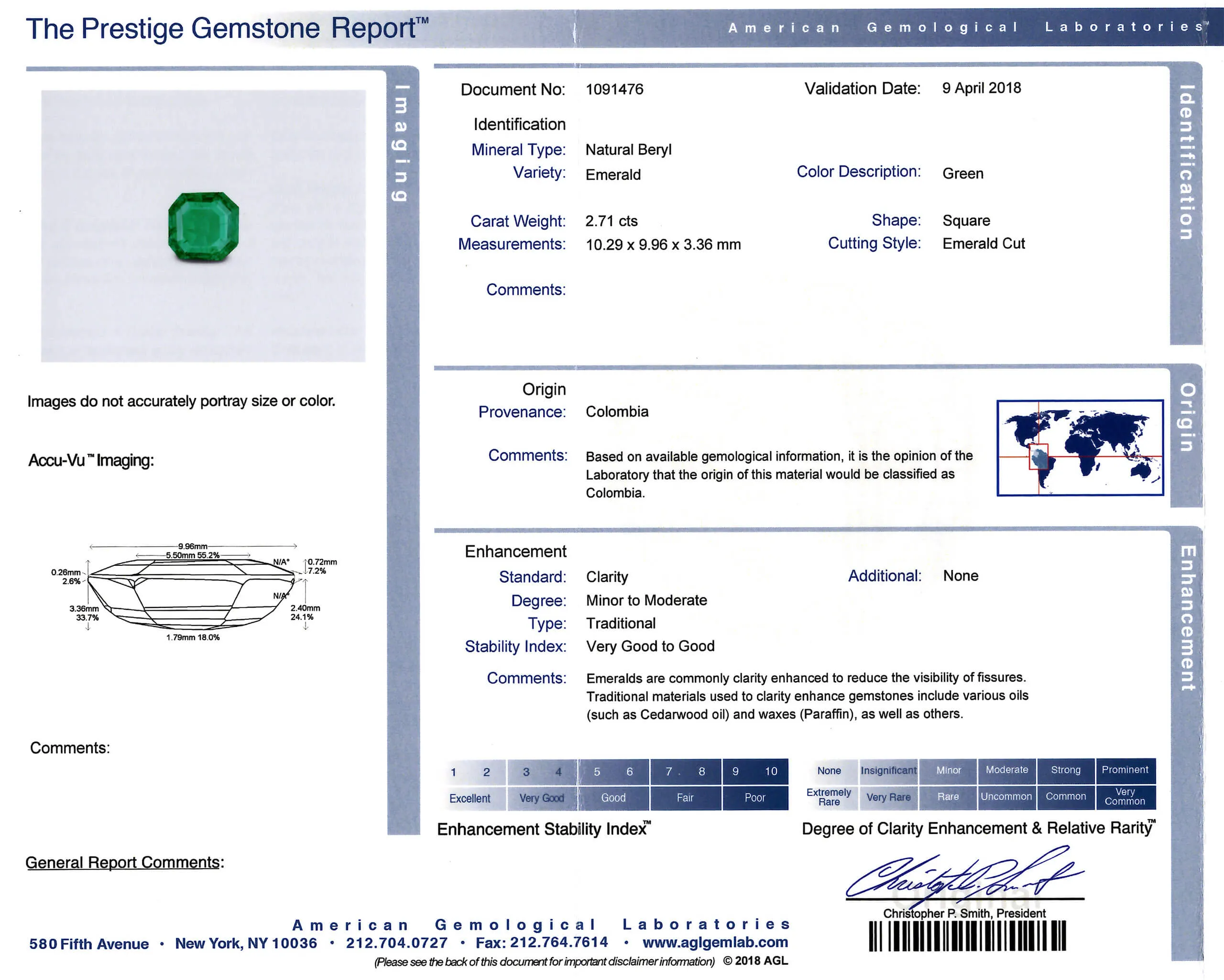 Beladora 'Bespoke' Colombian Emerald, 2.71 carat, and Diamond Ring in Platinum