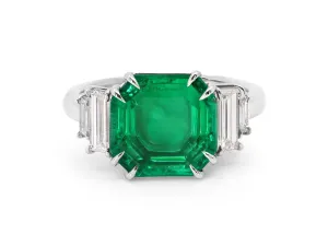 Beladora 'Bespoke' Colombian Emerald, 2.71 carat, and Diamond Ring in Platinum