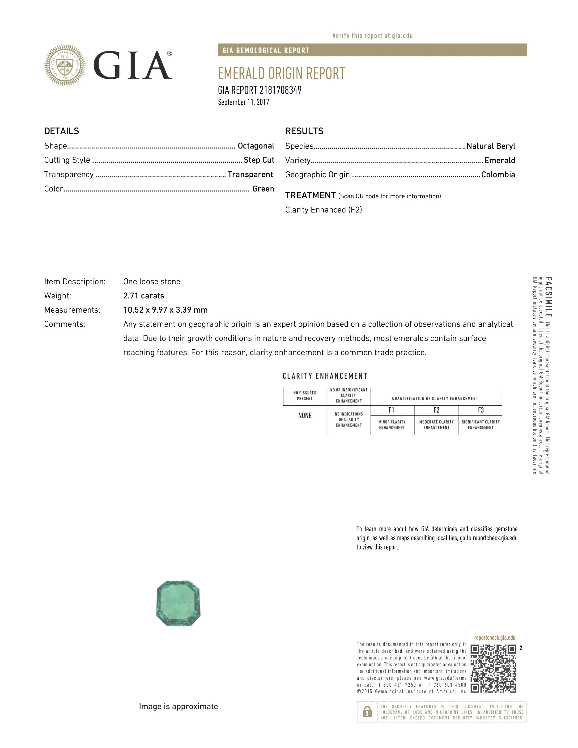 Beladora 'Bespoke' Colombian Emerald, 2.71 carat, and Diamond Ring in Platinum