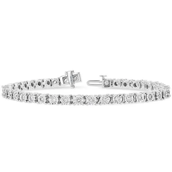 Ben Garelick 10K White Gold 1.00 Diamond Tennis Bracelet