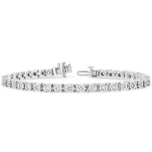 Ben Garelick 10K White Gold 1.00 Diamond Tennis Bracelet