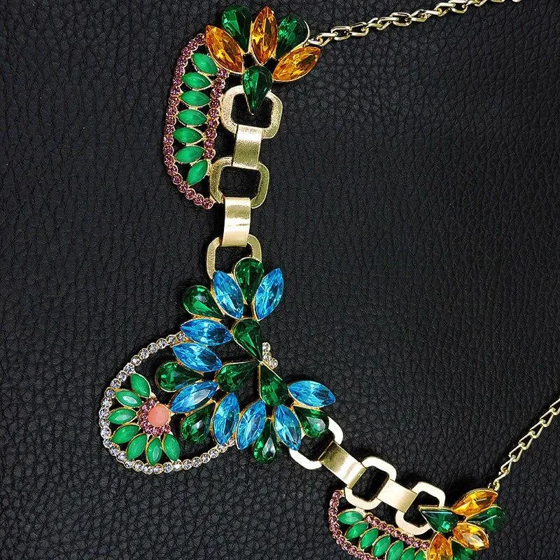Betsey Johnson Multi-Color Crystal Necklace