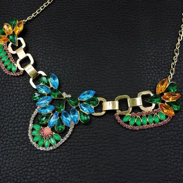 Betsey Johnson Multi-Color Crystal Necklace