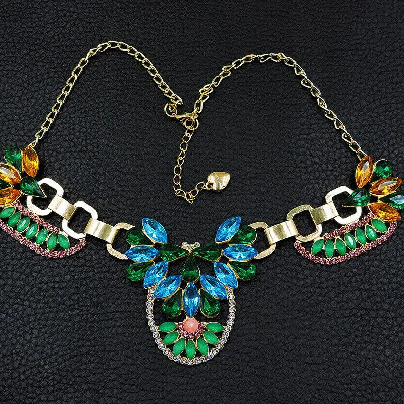Betsey Johnson Multi-Color Crystal Necklace
