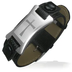 Black Cross Buckle Bracelet