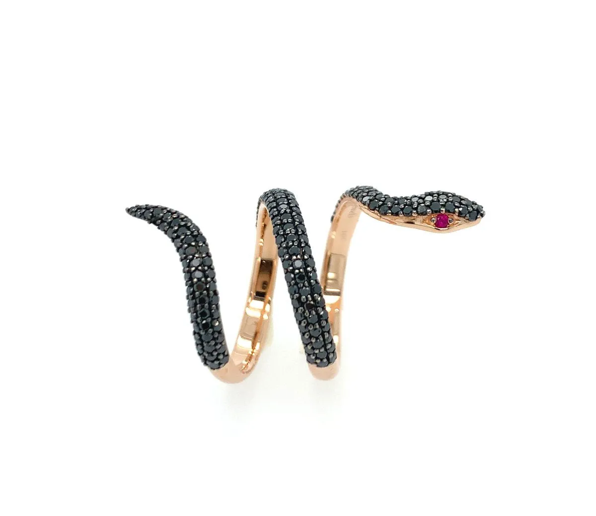 Black Diamond Elysium Snake Ring